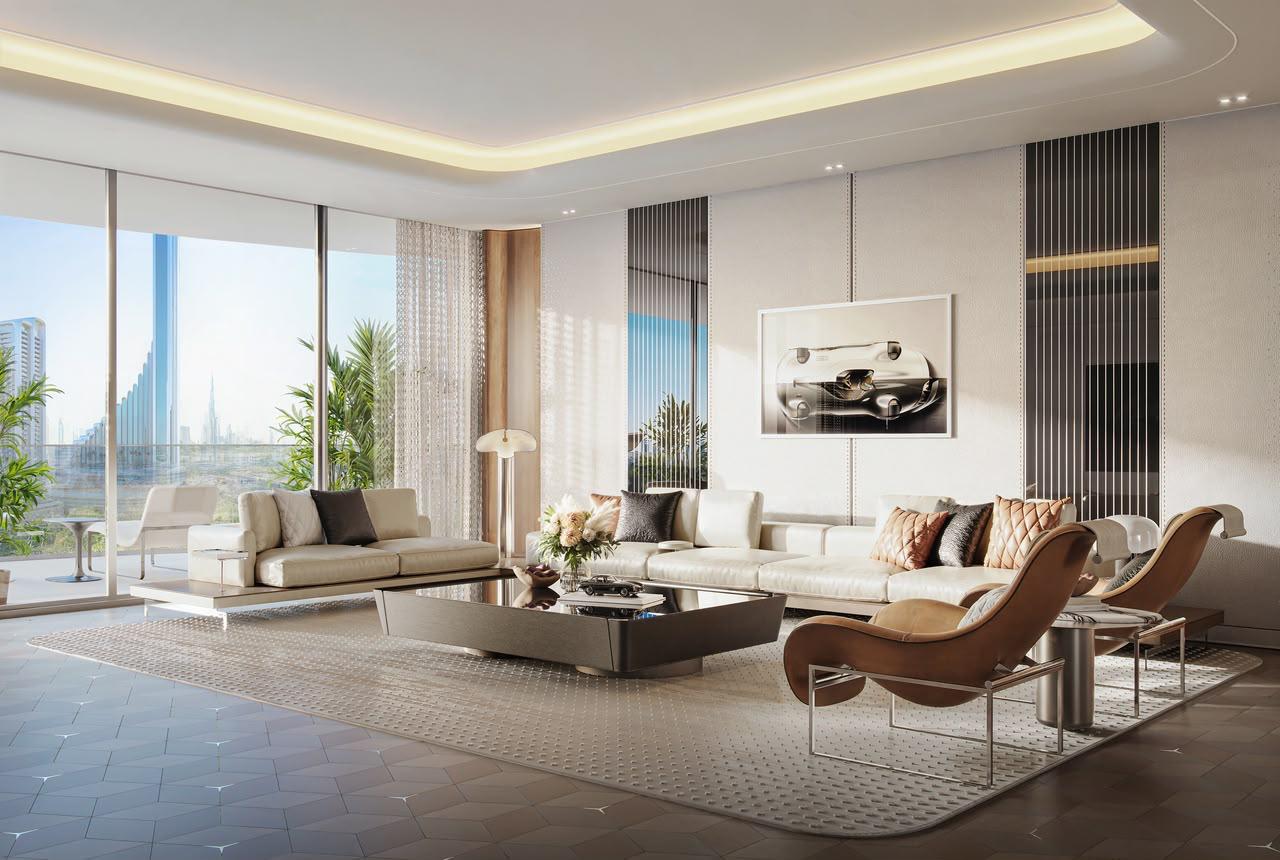 The residential living spaces
